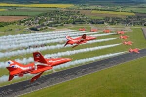 red arrows